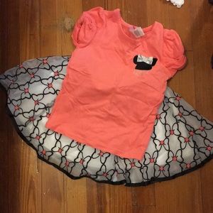 Minnie Mouse Tutu and shirt set